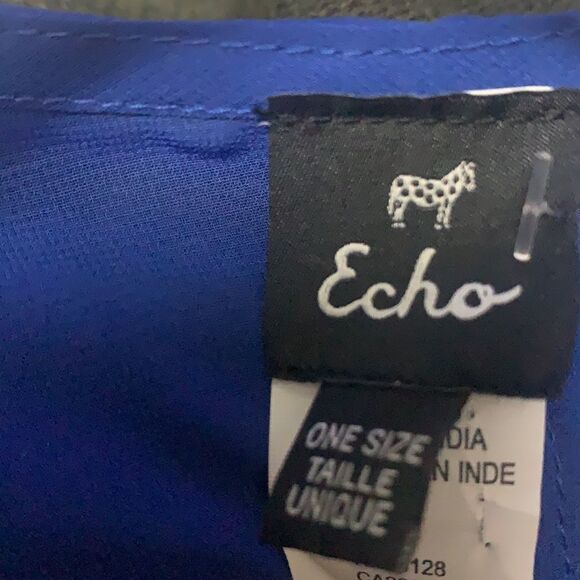 NWT ECHO NEWYORK‎ BLUE SWIMSUIT COVERUP ONE-SIZE - Picture 4 of 5